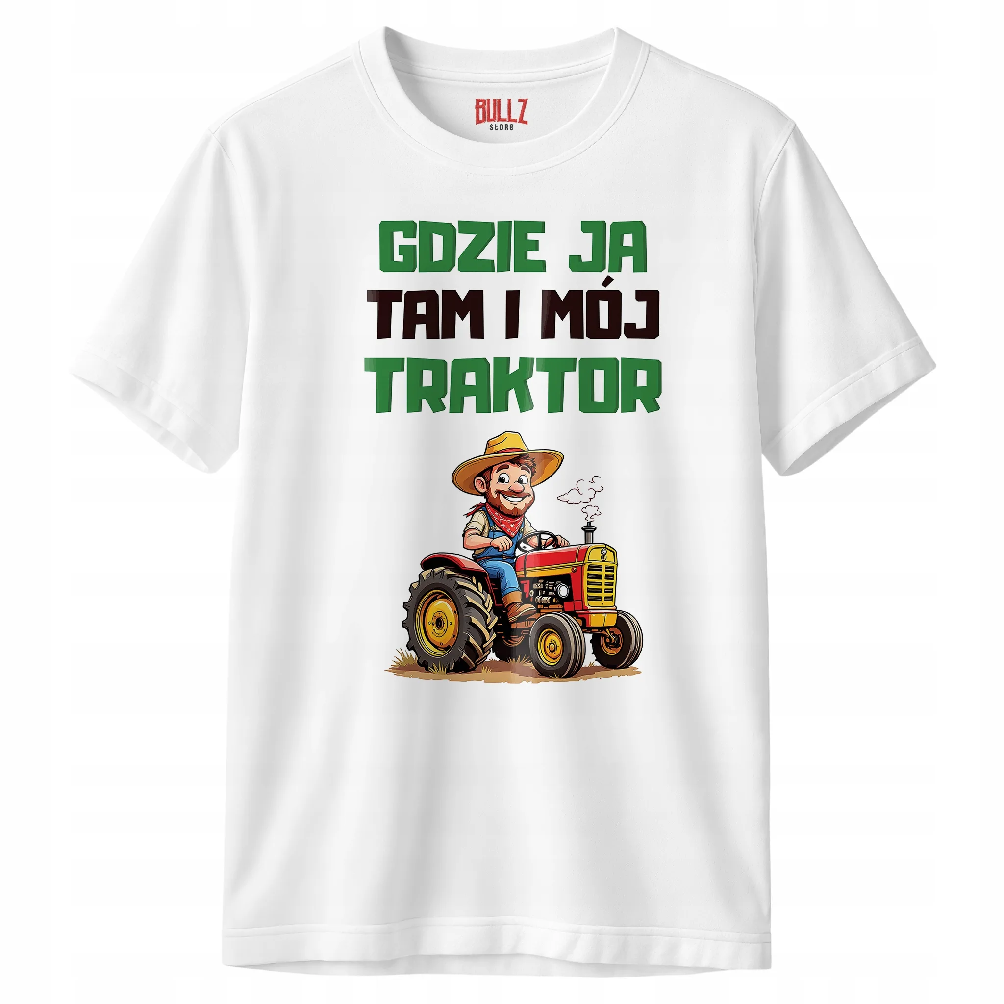 Koszulka biała męska Dla Rolnika Zabawny Prezent Upominek