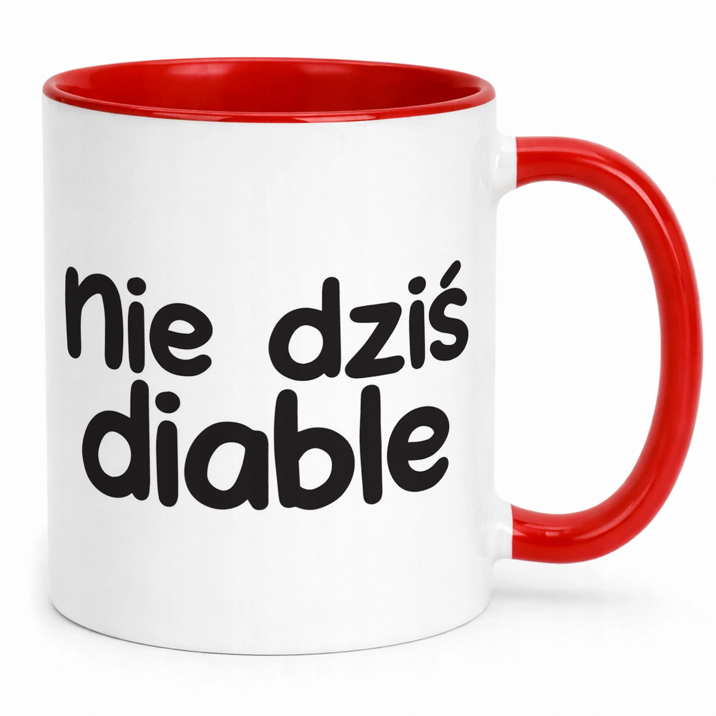 Kubek Czerwony Nie Dziś Diable Śmieszny Zabawny Prezent