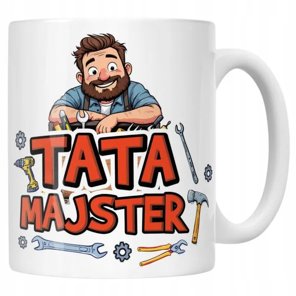 Kubek ceramiczny Dzień Ojca Dla Taty Tata Majster Prezent
