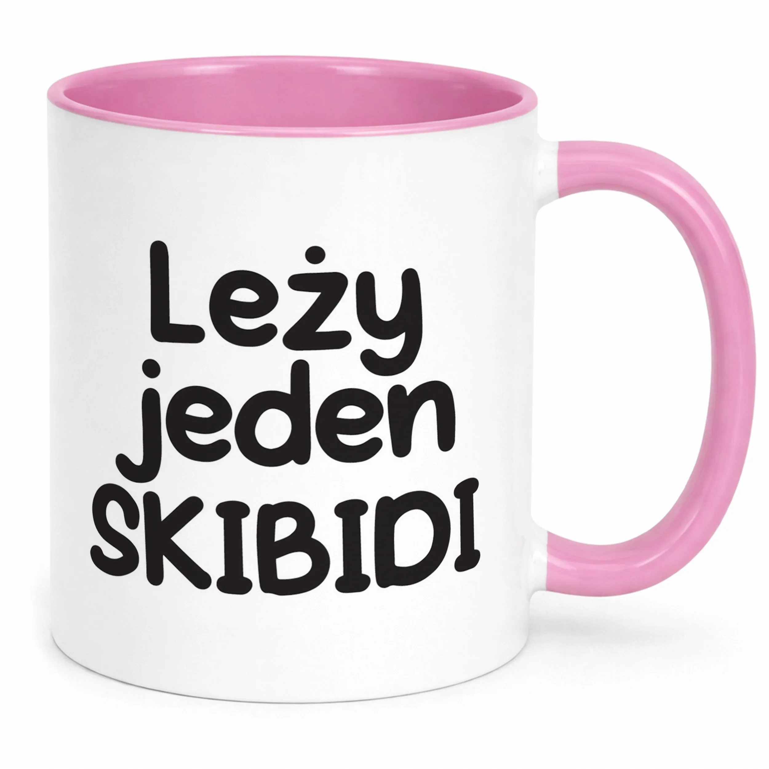 Kubek Różowy Leży Jeden Skibidi Śmieszny Zabawny Prezent