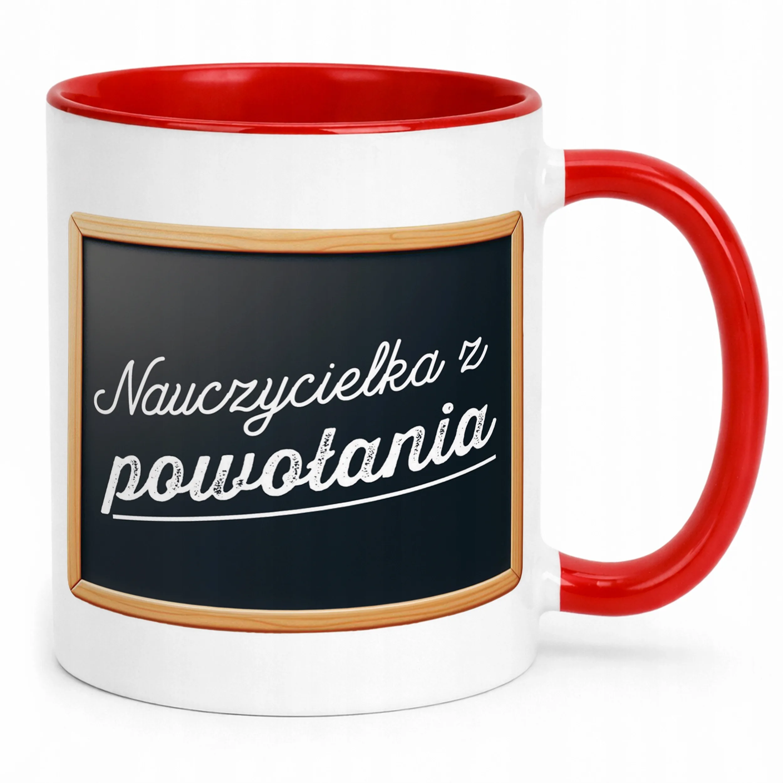 Kubek Czerwony Najlepsza Nauczycielka Dzień Nauczyciela Prezent