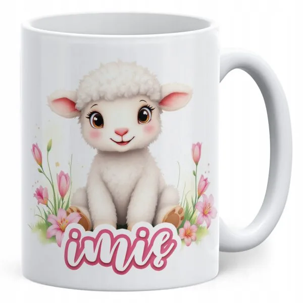 Kubek ceramiczny Wielkanocny Personalizowany Z okazji Świąt Wielkanocnych