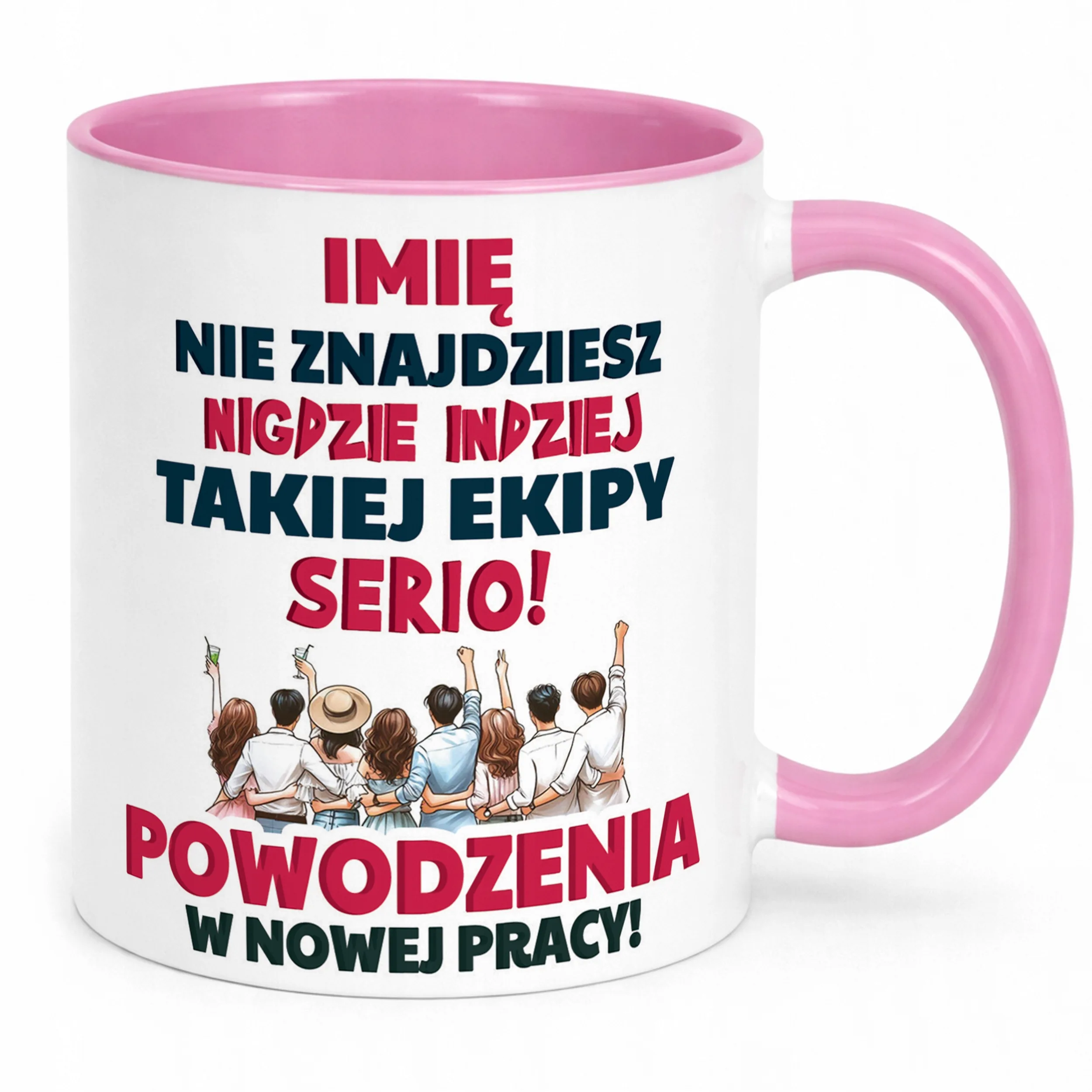 Kubek Różowy Personalizowany Pożeganie Odejście z Pracy Prezent