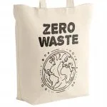 Torba bawełniana z dnem materiałowa na zakupy Ekologia Ziemia ZERO WASTE