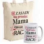Zestaw Kubek + Torba Premium Dzień Matki Dla Mamy Prezent Upominek