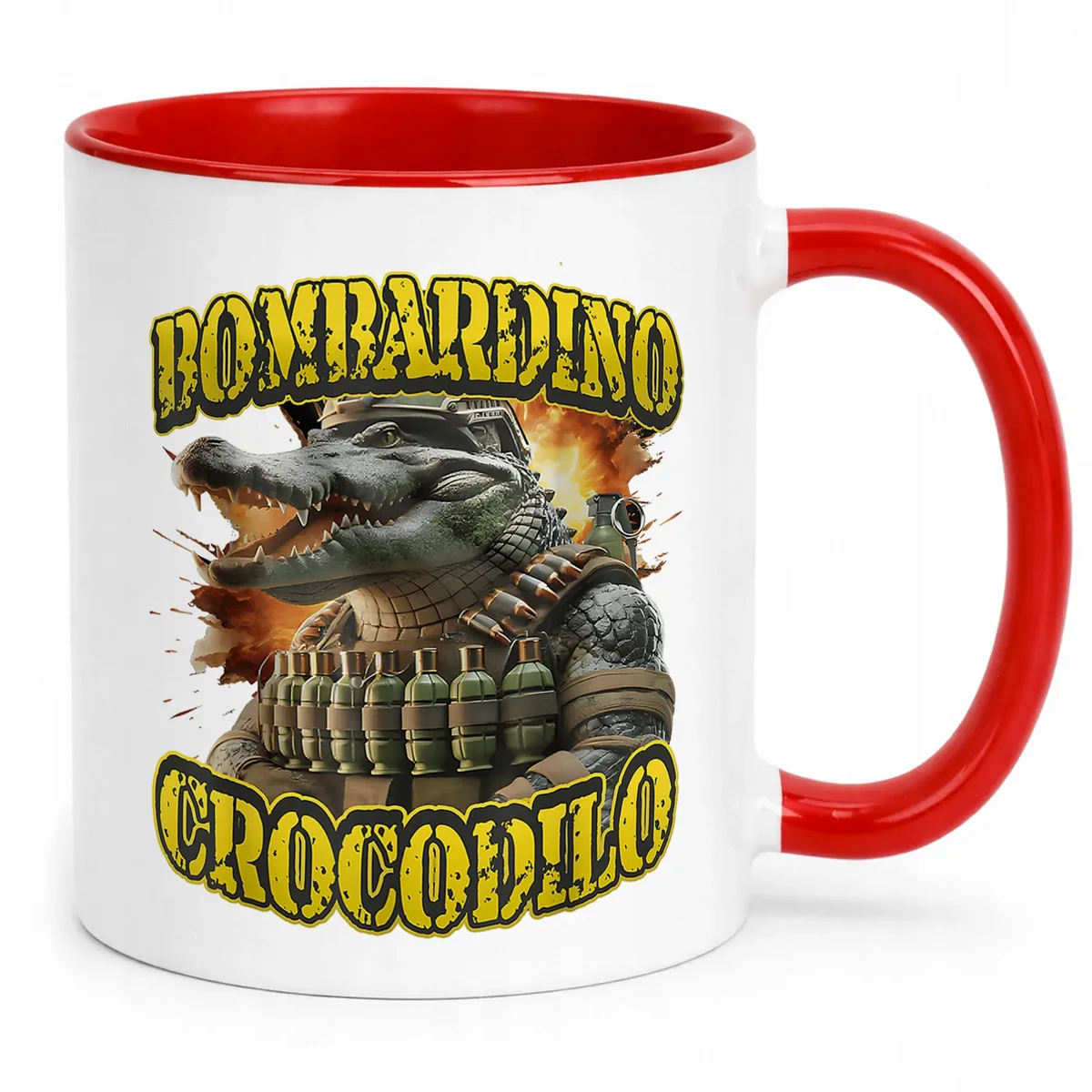 Kubek ceramiczny Bombardino Crocodilo viral tiktok brainrot