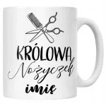 Kubek Ceramiczny Personalizowany Królowa Nożyczek Dla Fryzjerki Prezent