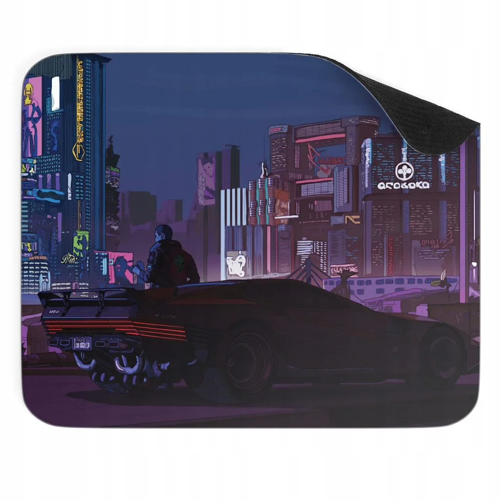 Podkładka pod mysz 22×18 cm Cyberpunk 2077 Arasaka Przyszłość dla gracza