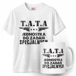 Zestaw Kubek + Koszulka Dzień Ojca Dla Taty Tata Jednostka Prezent