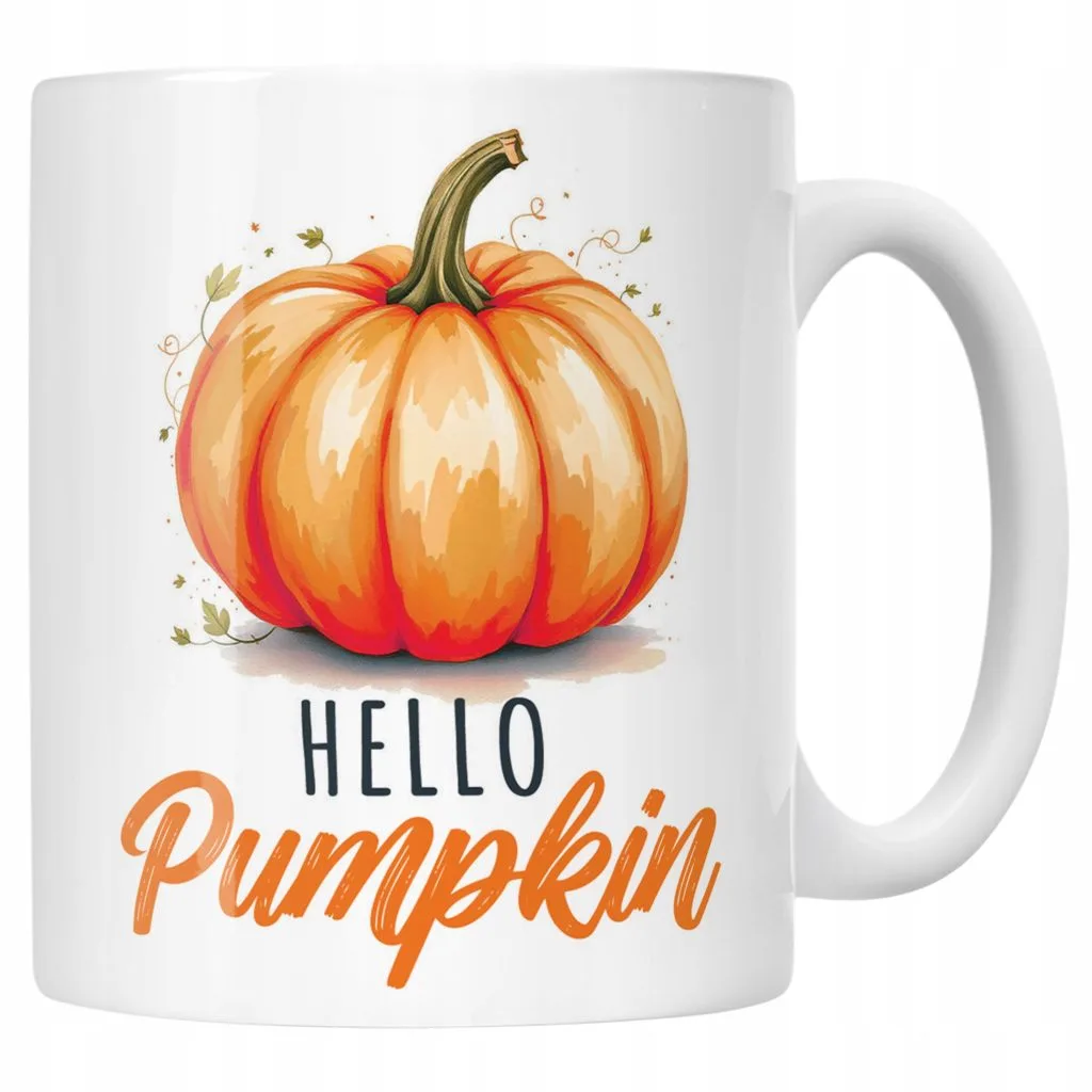 Kubek ceramiczny Jesienny Jesień Hello Pumpkin Dynia Prezent
