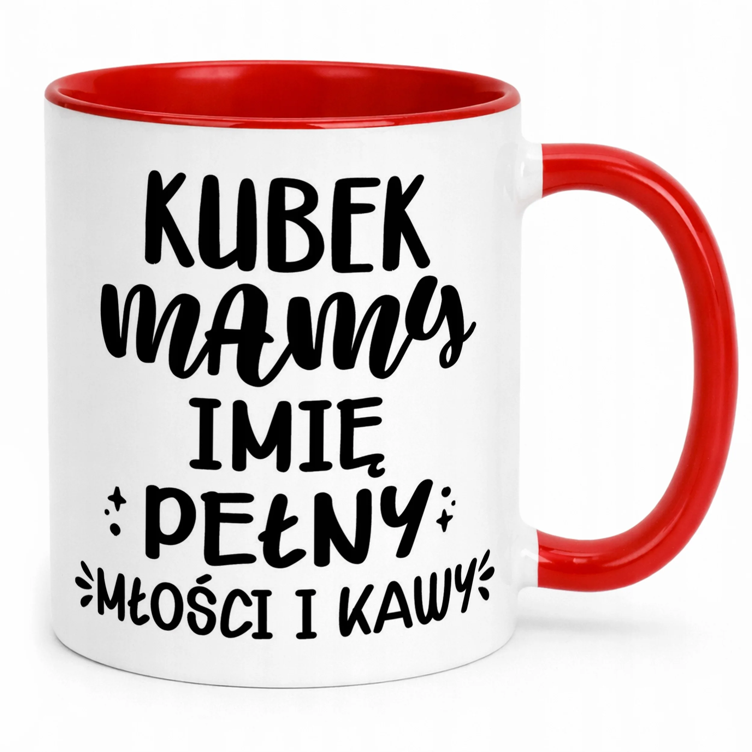 Kubek Czerwony Personalizowany Dzień Matki Dla Mamy Prezent Upominek