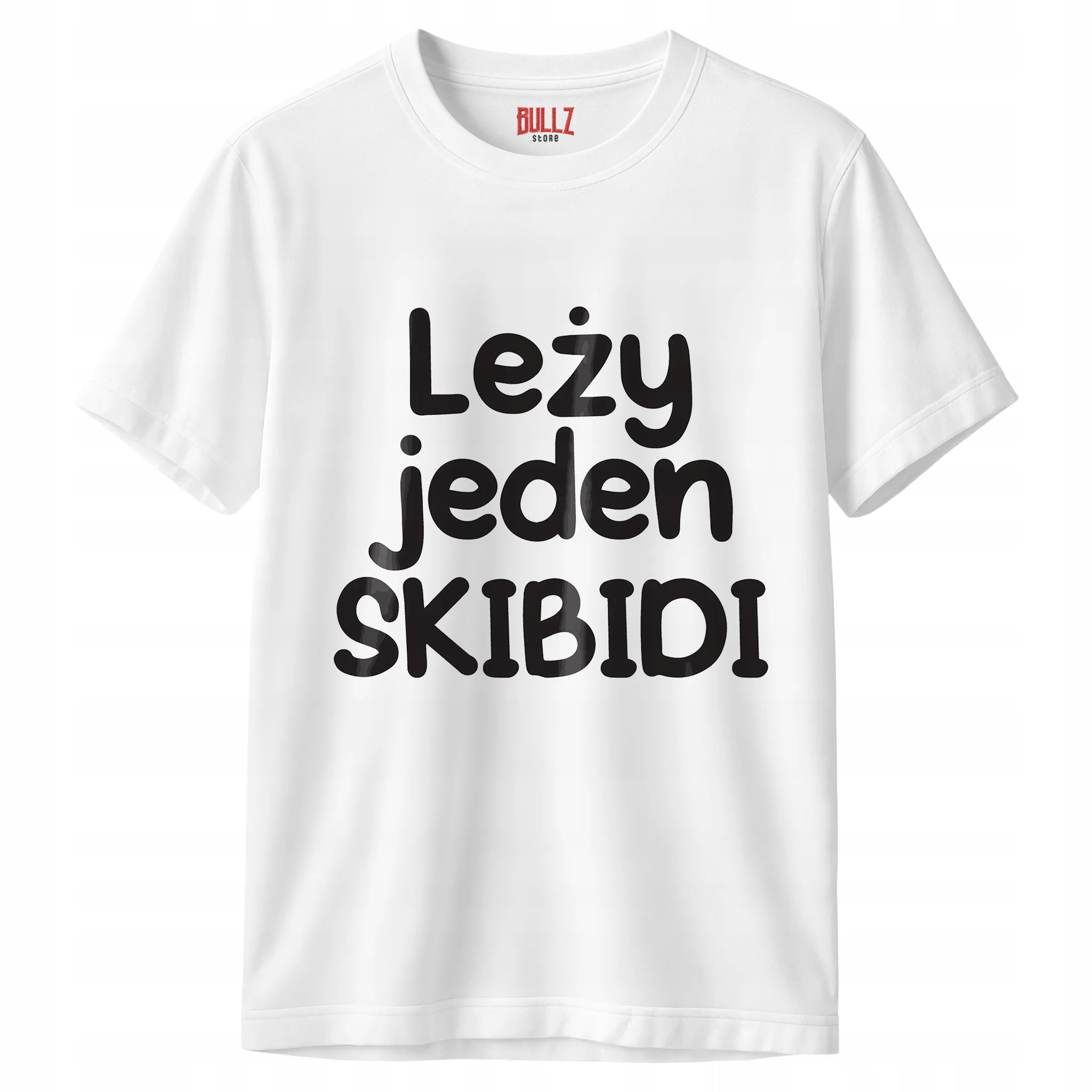 Koszulka biała męska Leży Jeden Skibidi Zabawny Prezent r. 3XL
