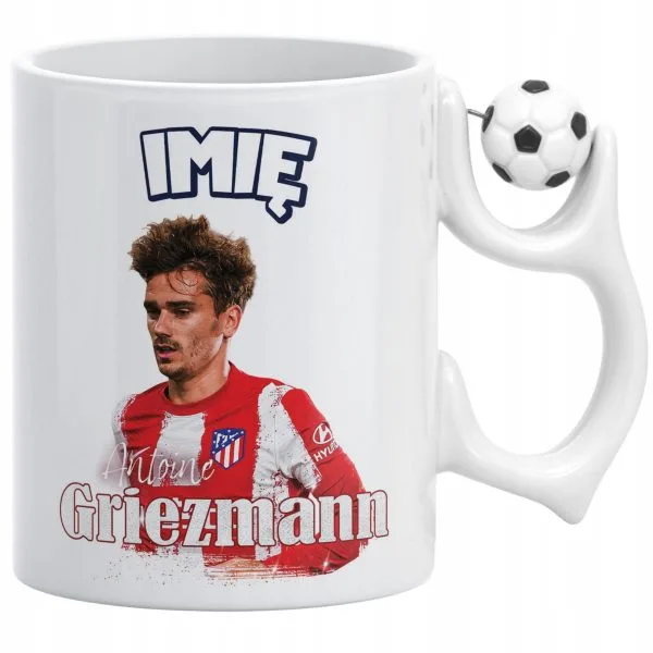 Kubek piłkarski personalizowany Griezmann dla kibiców Atlético Madryt