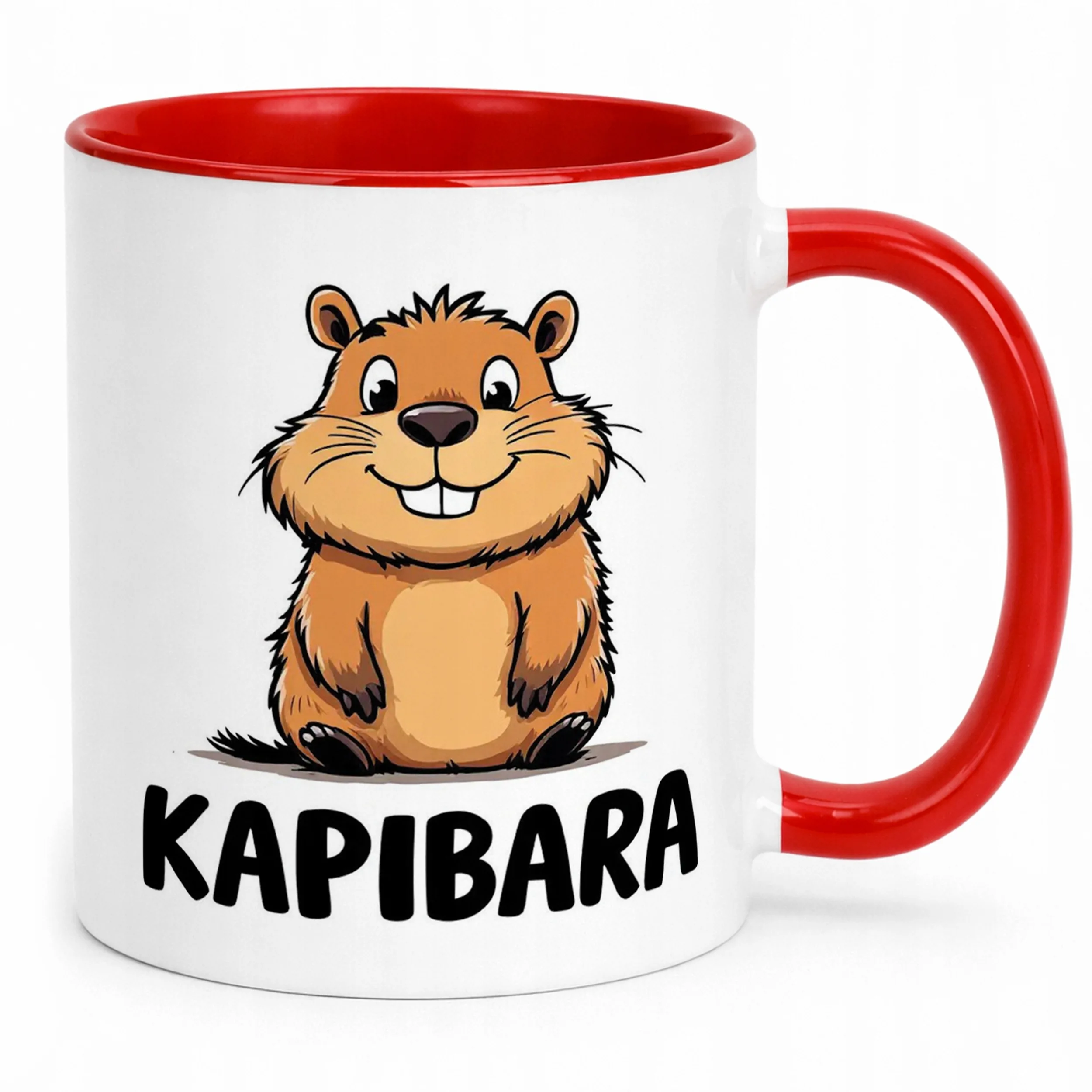 Kubek ceramiczny Kapibara Capybara Zwierzak Słodki Dla Dzieci Prezent