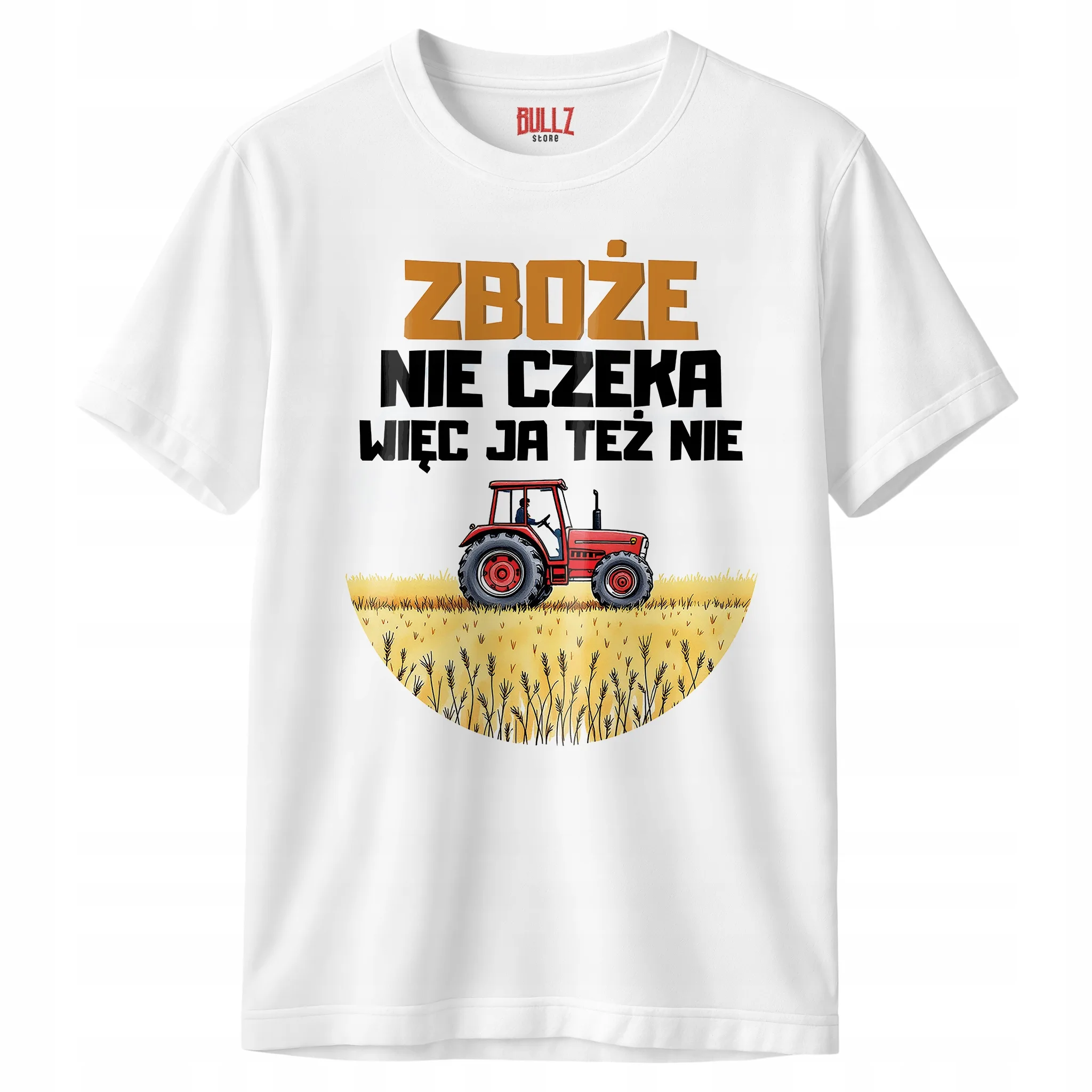 Koszulka biała męska Dla Rolnika Zabawny Prezent Upominek