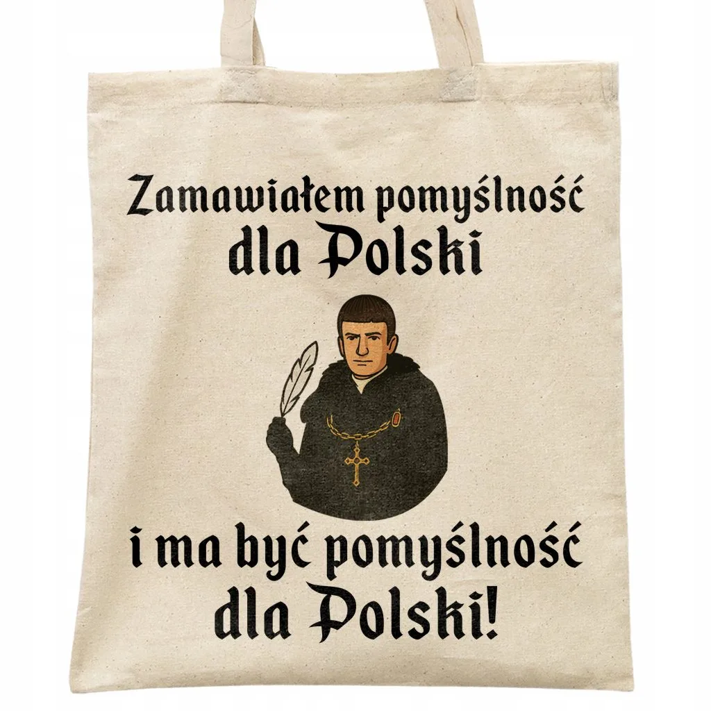 Torba bawełniana na zakupy 1670 Zamawiałem Pomyślność Dla Polski