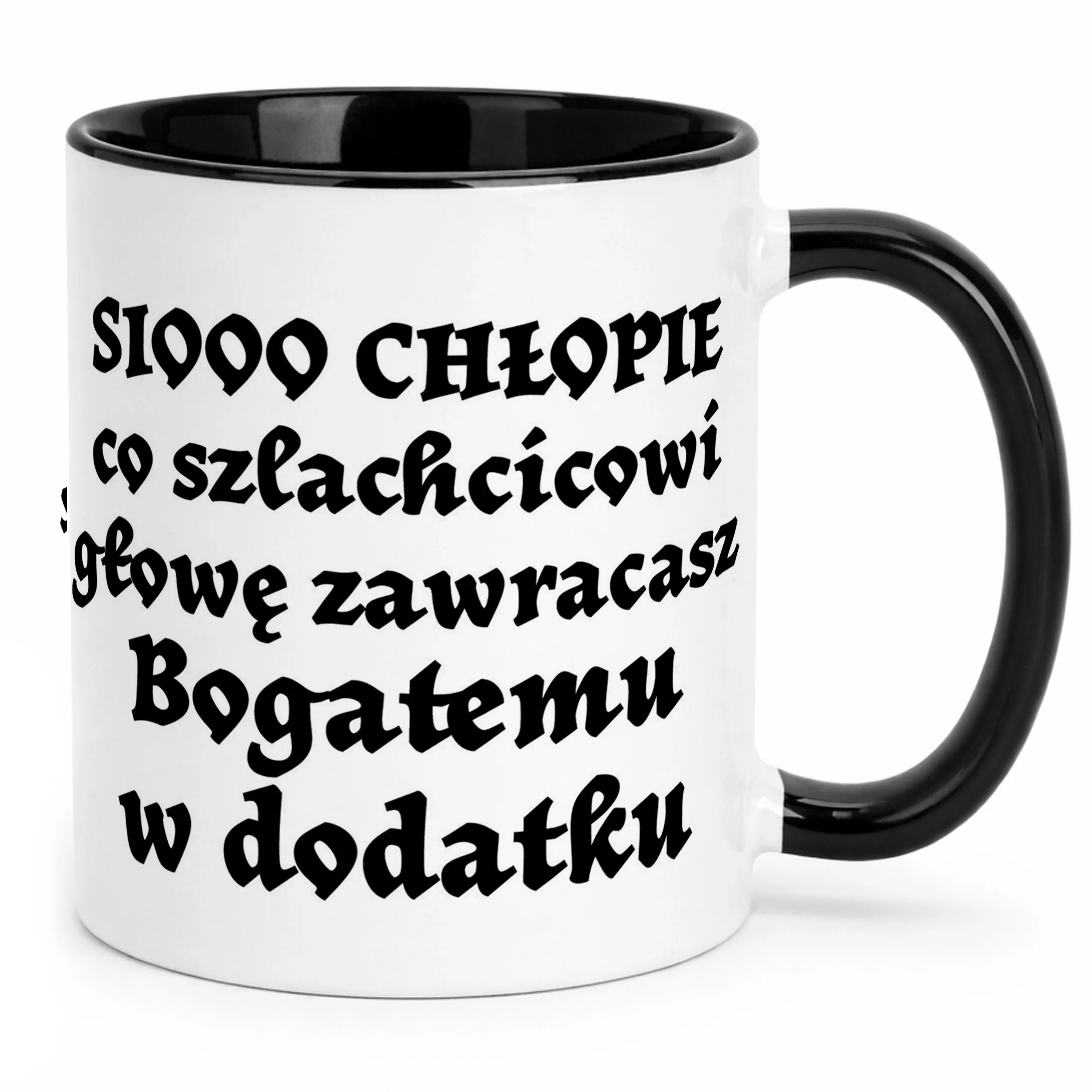 Kubek Czarny 1670 Sio Chłopie Dla Fanów Serialu Prezent