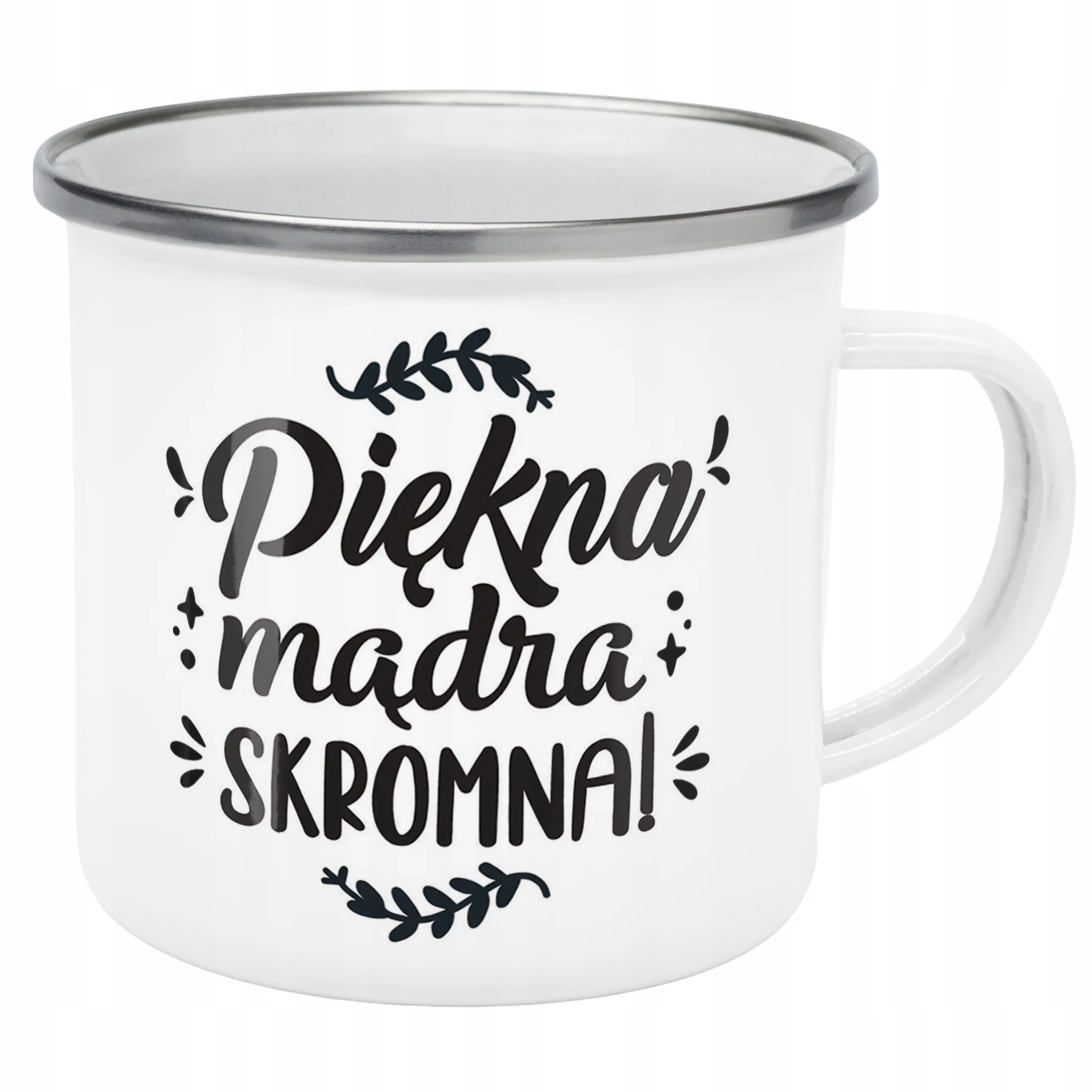 Emaliowany Kubek Garnuszek Dzień Kobiet Dla Kobiety Prezent Upominek