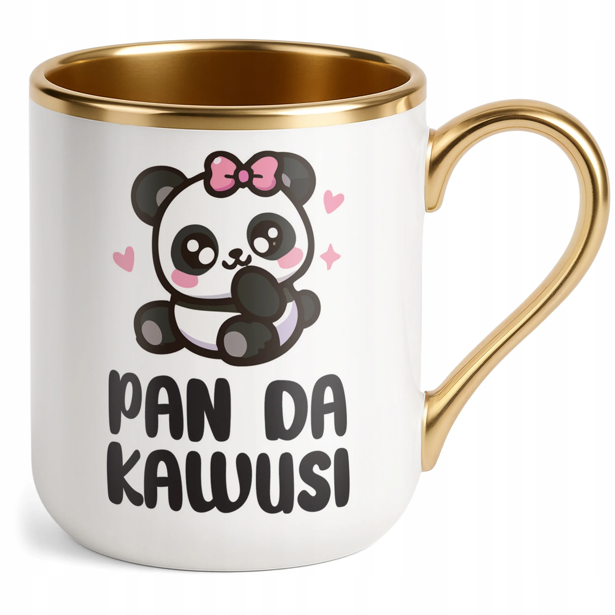 Kubek Premium Złoty Pan Da Kawusi Panda Śmieszny Zabawny Prezent