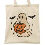 Torba bawełniana na zakupy Halloween Jesień Dynia Duch Prezent