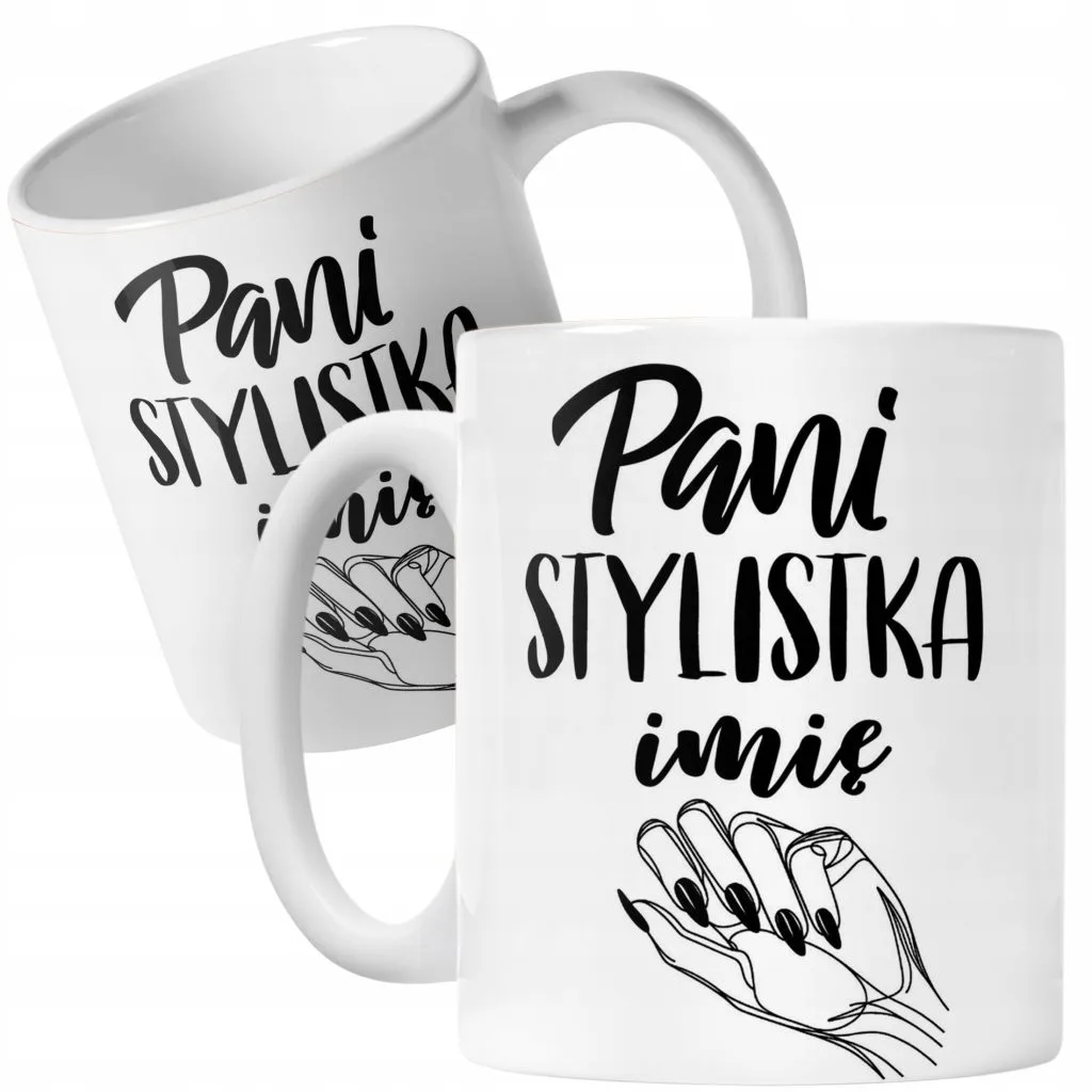 Kubek Ceramiczny Personalizowany Pani Stylistka Dla Stylistki Paznokci