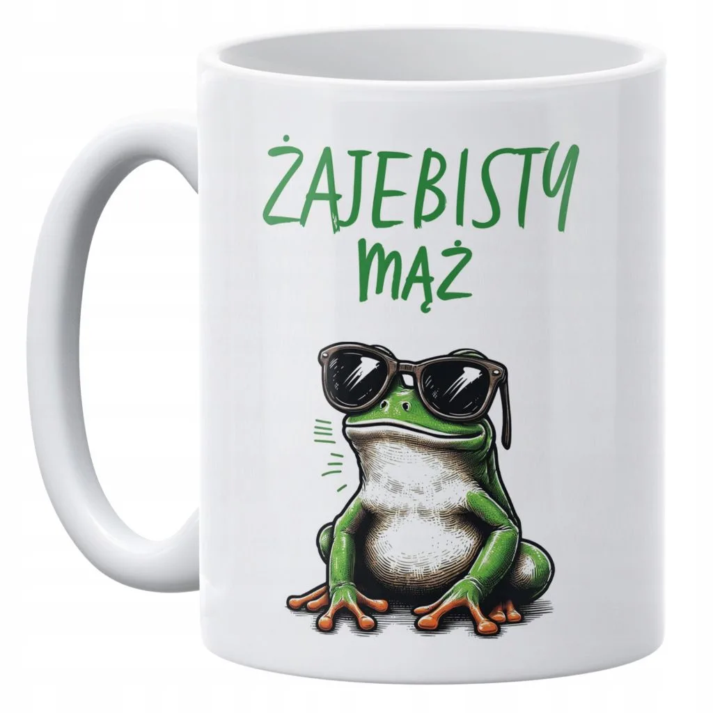 Kubek ceramiczny 330 ml Żajebisty Mąż Prezent Dla Mężczyzny Upominek