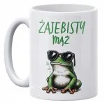 Kubek ceramiczny 330 ml Żajebisty Mąż Prezent Dla Mężczyzny Upominek