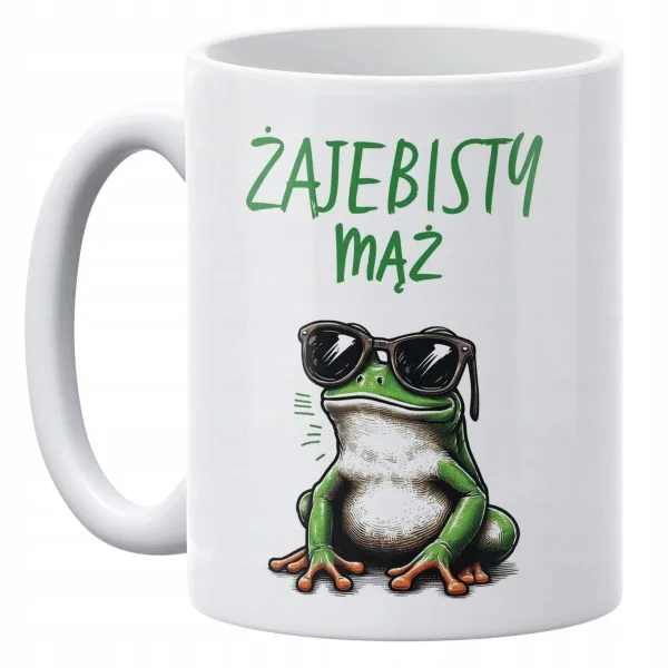 Kubek ceramiczny 330 ml Żajebisty Mąż Prezent Dla Mężczyzny Upominek