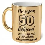 Kubek ceramiczny 330 ml Nie jestem 50 Na 50 Urodziny Prezent Dla Mężczyzny