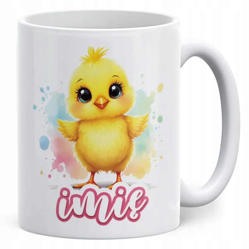 Kubek ceramiczny Wielkanocny Personalizowany Z okazji Świąt Wielkanocnych