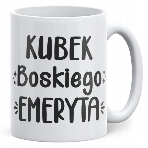 Kubek ceramiczny z okazji Emerytury Dla Emeryta Prezent Upominek