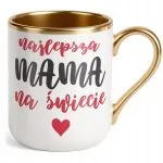 Kubek Premium Złoty Dzień Matki Dla Mamy Prezent Najlepsza Mama na Świecie