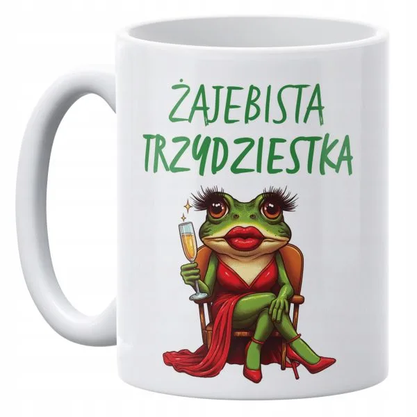 Kubek ceramiczny 330 ml Żajebista 30 Prezent Dla Kobiety Na 30 Urodziny