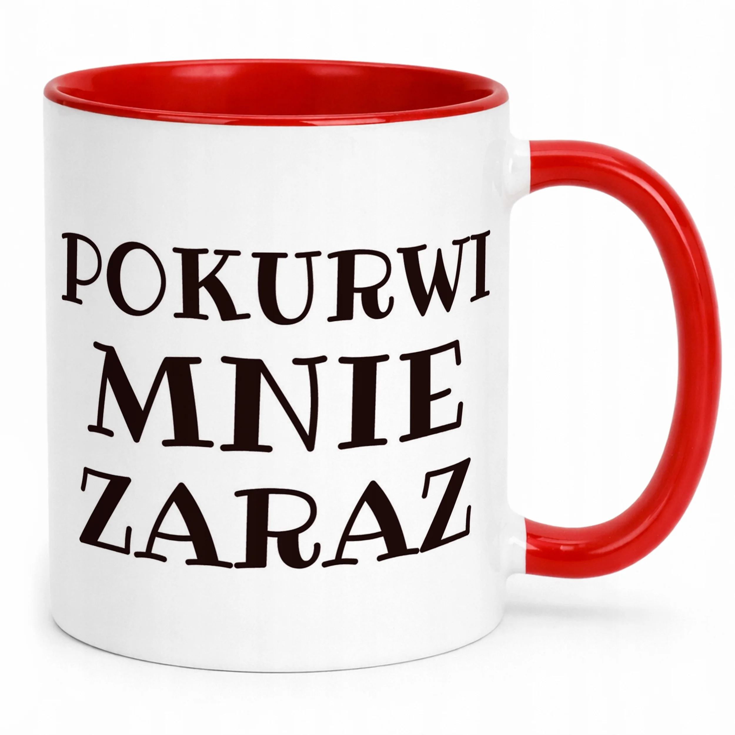 Kubek ceramiczny Pok**wi Mnie Zaraz Śmieszny Zabawny Prezent