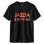 Koszulka czarna męska Jazda Z Ku**ami Memy r. 3XL