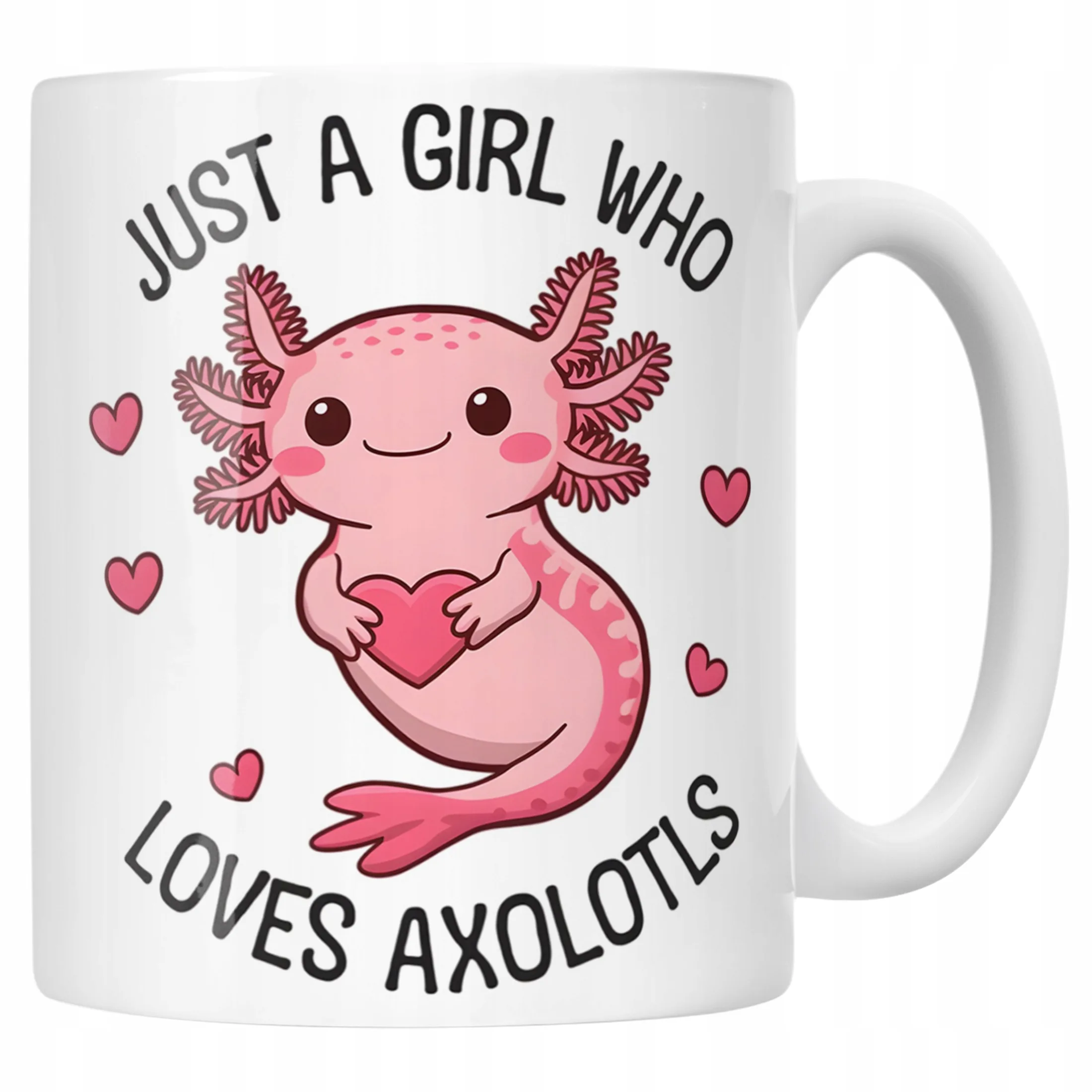 Kubek dla małego fana gier Aksolotl Axolotl Pixel Gra Różowy Zwierzak HIT
