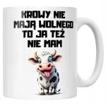 Kubek ceramiczny Rolnik Dla Rolnika Krowa Zabawny Prezent Upominek
