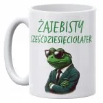 Kubek ceramiczny 330 ml Żajebisty 60 Prezent Dla Mężczyzny Na 60 Urodziny