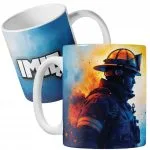 Kubek ceramiczny personalizowany Dla Strażaka Wóz Strażacki Dla Dzieci