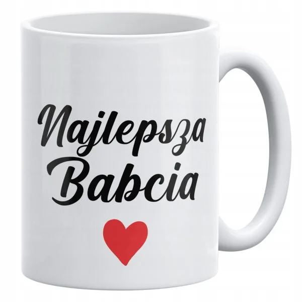 Kubek ceramiczny 330 ml Na Dzień Babci Prezent Upominek Najlepsza Babcia