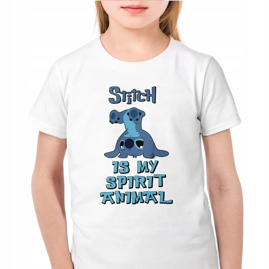 Koszulka biała dziecięca Stitch Lilo i Stich Dla Fanów