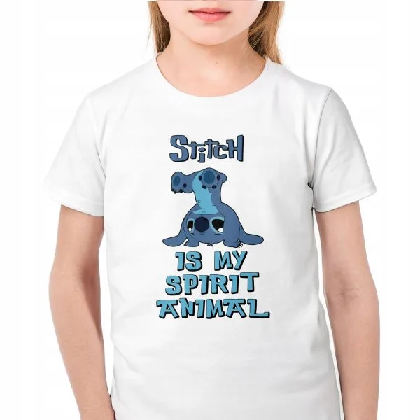 Koszulka biała dziecięca Stitch Lilo i Stich Dla Fanów