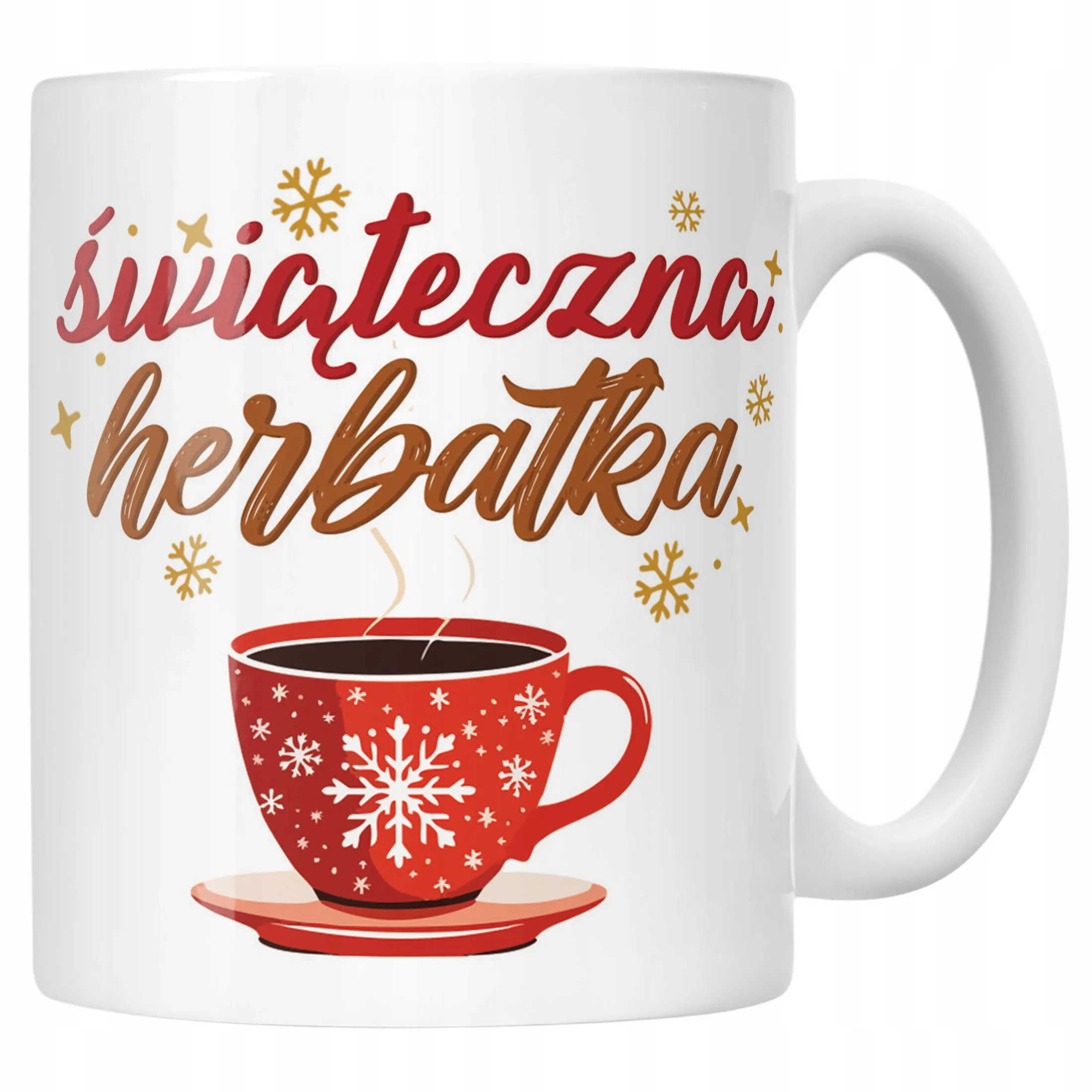 Kubek Ceramiczny Świąteczny Świąteczna Herbatka Boże Narodzenie Prezent