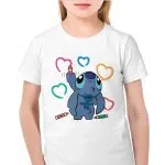 Koszulka biała dziecięca Stitch Lilo i Stich Dla Fanów