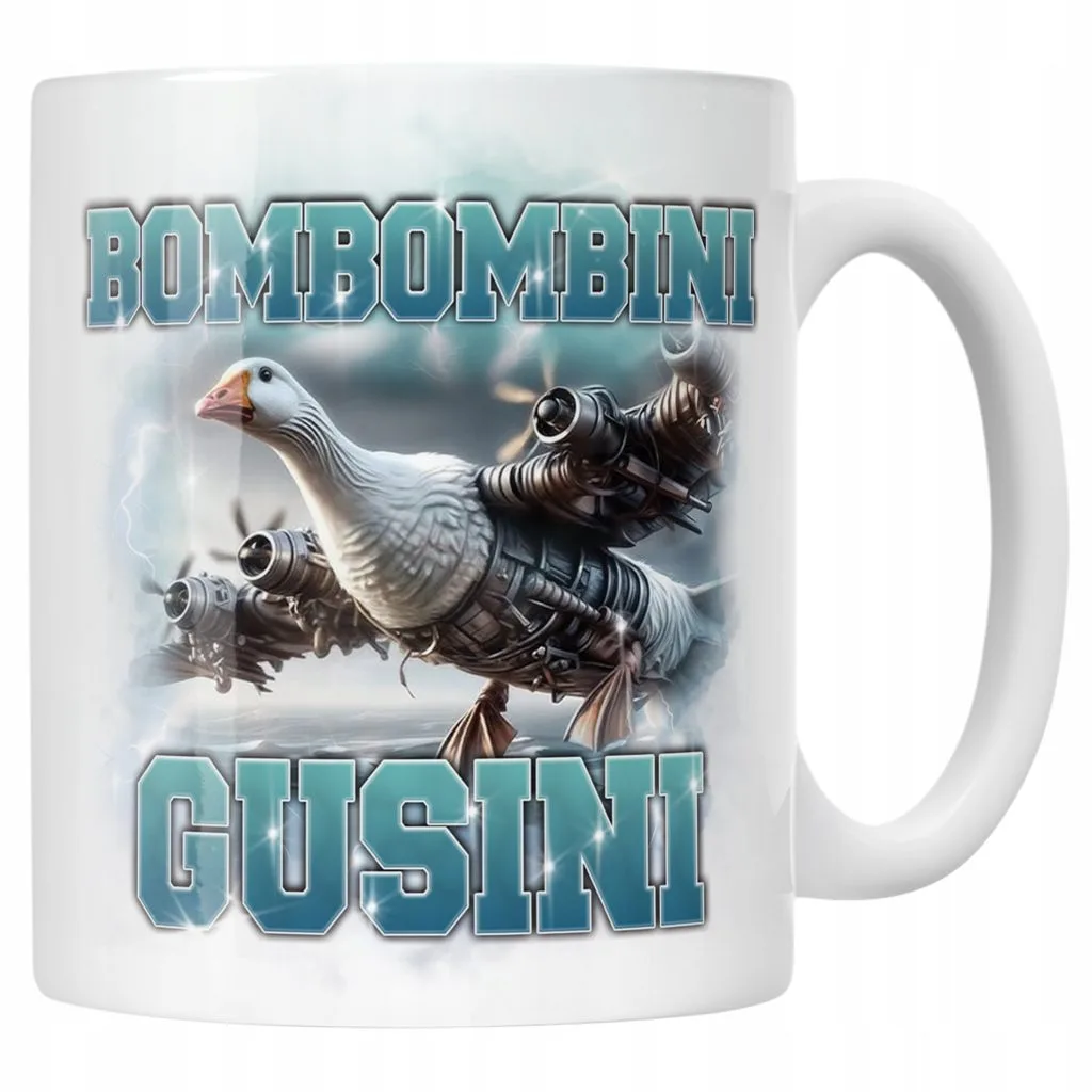 Kubek ceramiczny BRAINROT Bombombini Gusini Memy Zabawny TikTok Viral