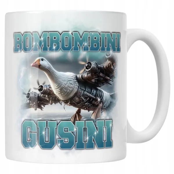 Kubek ceramiczny BRAINROT Bombombini Gusini Memy Zabawny TikTok Viral