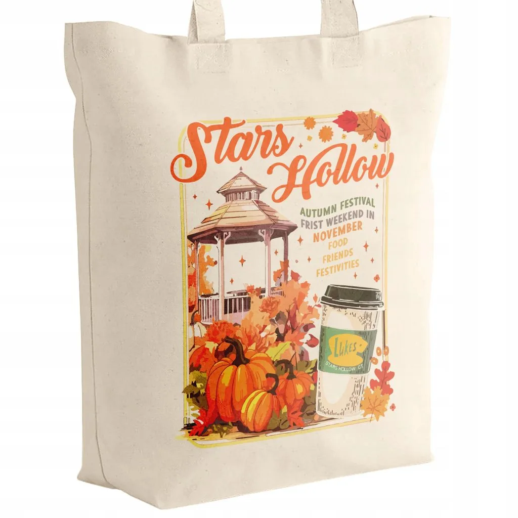 Torba bawełniana z dnem Gilmore Girls Stars Hollow Dla Fanów Serialu