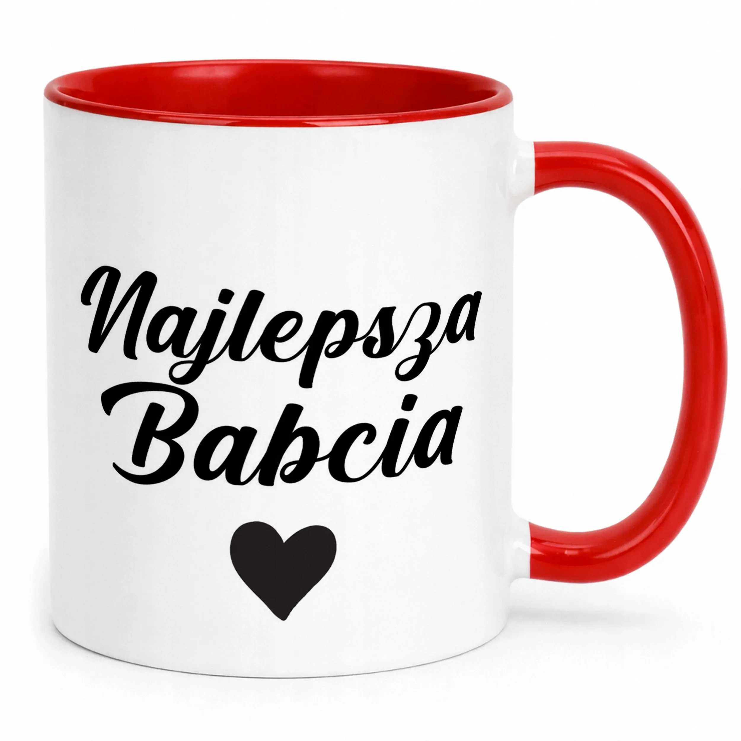 Kubek Czerwony Dzień Babci Dla Babci Prezent Upominek