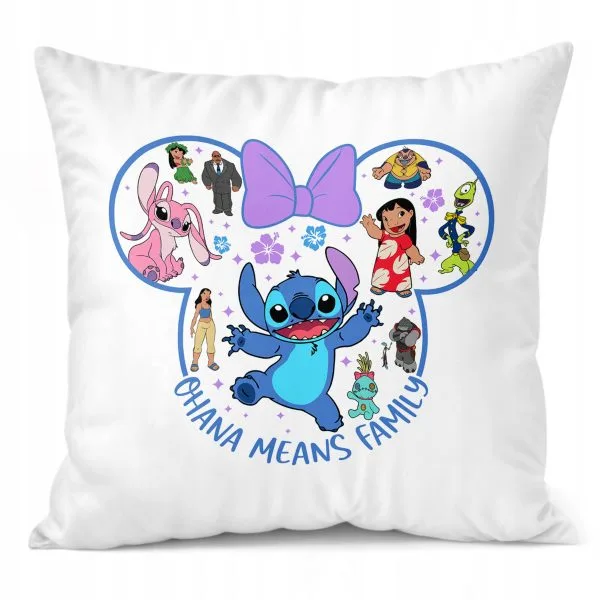 Poduszka 38x38cm Stitch Lilo i Stich Bajka Dla Dzieci Prezent