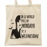 Torba bawełniana na zakupy Nevermore Wednesday Dla Fanów Serialu